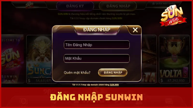Đăng nhập SUNWIN