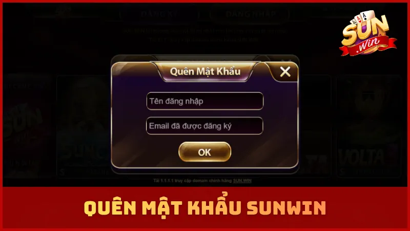 Quên mật khẩu SUNWIN